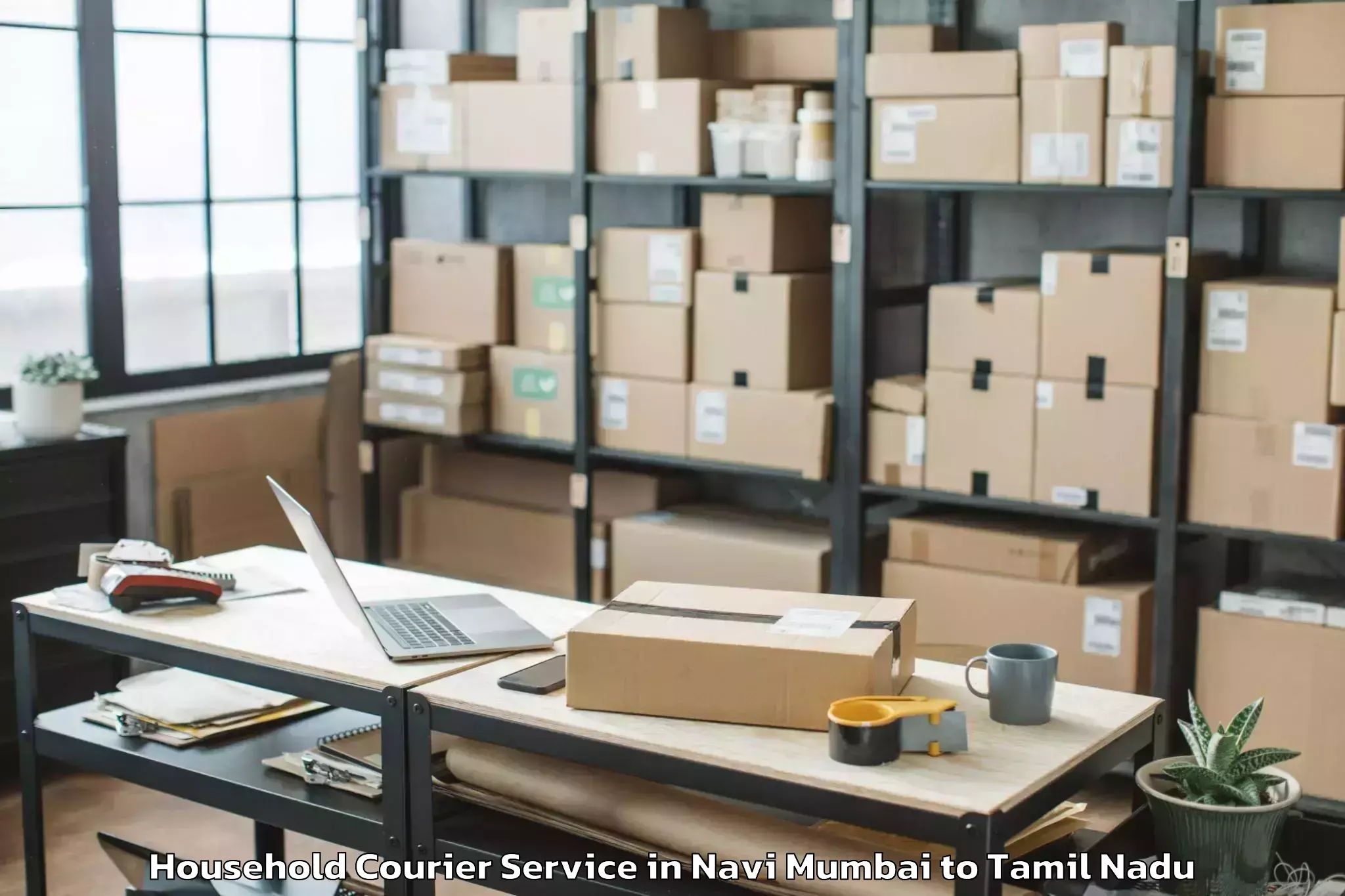 Easy Navi Mumbai to Ambattur Household Courier Booking